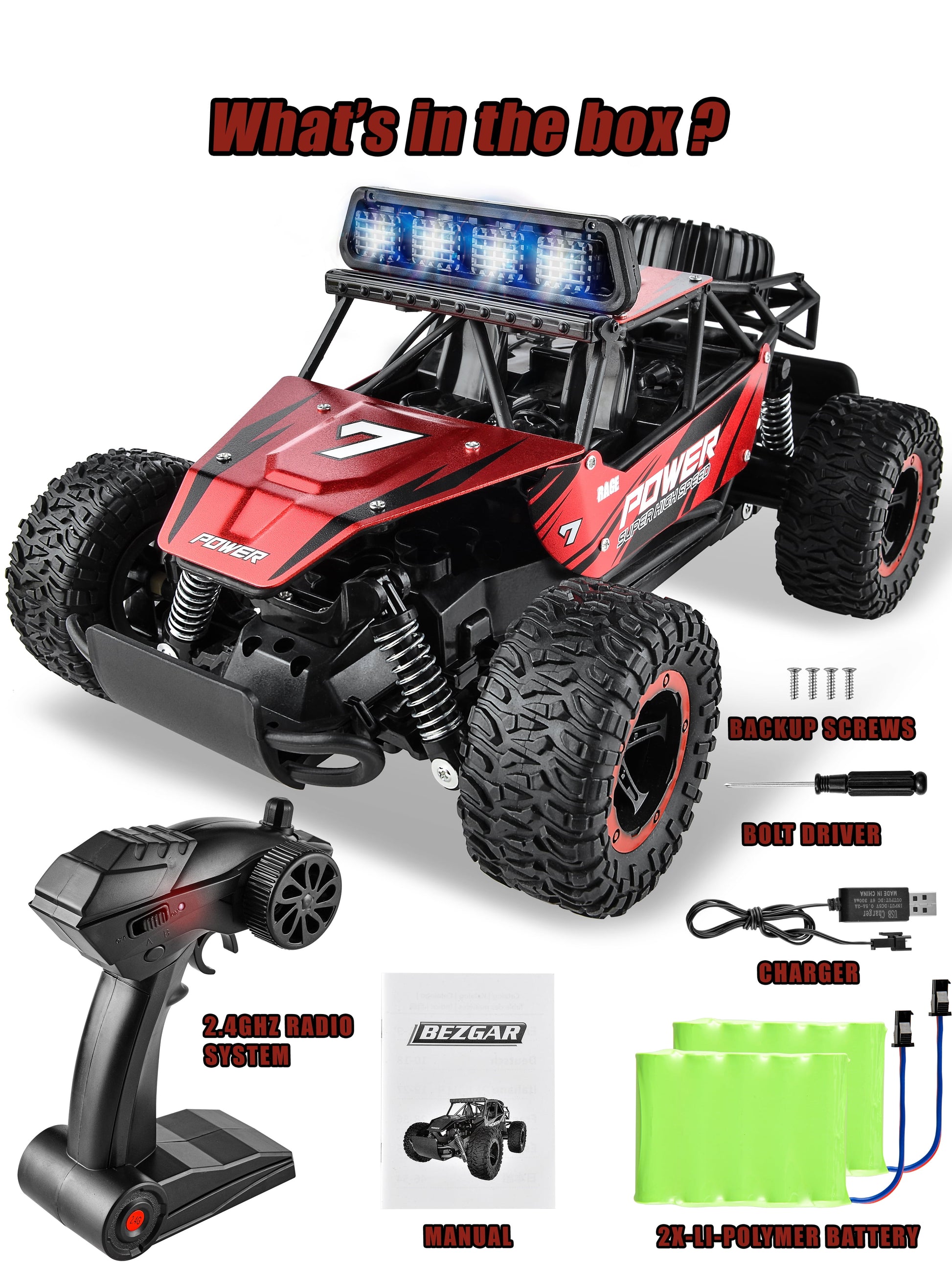 Remote Control Cars, 1:14 RC Cars RC Monster Trucks for Kids Adults, Electronic Boy Toys Age 5-7 8-11 Birthday Gifts