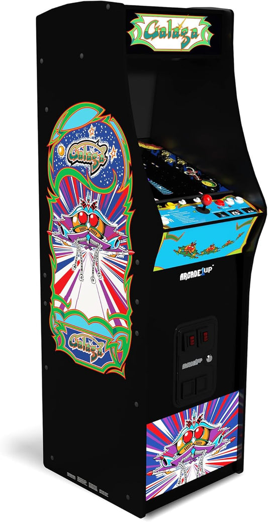 GALAGA Deluxe Arcade Machine W/ 14 Classic Games & Wifi Leaderboards, 5Ft Tall