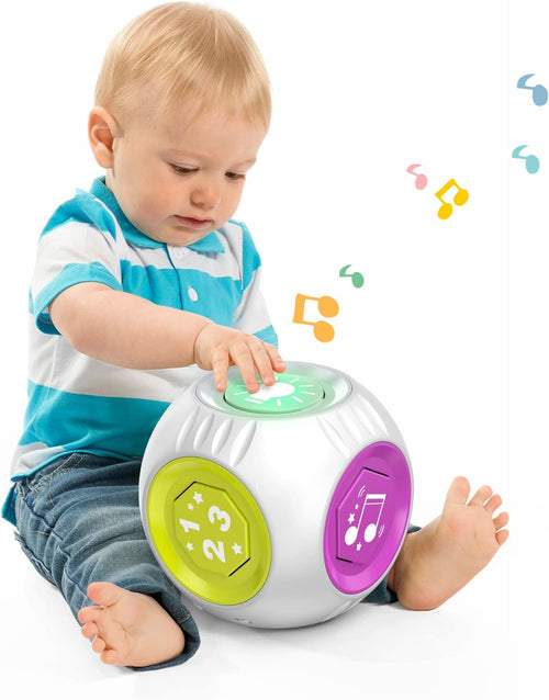 Bilingual Educational Toy for 1 Year Old Boy Girl, Musical Learning Cube Baby Toy 6-9-12-18 Month, Birthday Gift for 1 Year Old Boy Toy, Christmas Toy for 1+ Year Old Girl Gifts