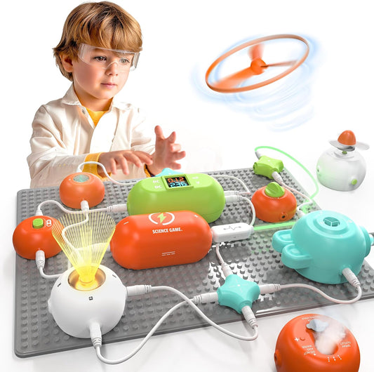 Science Kits for Kids - STEM Kits for Kids, Electronics Exploration Kit, over 420 Projects, 35 Circuit Parts, STEM Educational Toy Gifts for Kids Boys Girls Ages 3 4 5 6 7 8 9 10 11 12