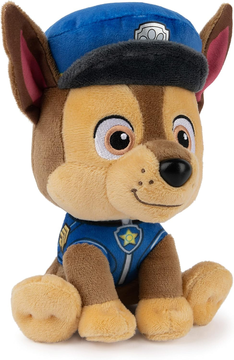 Official PAW Patrol Chase in Signature Police Officer Uniform Plush Toy, Stuffed Animal for Ages 1 and Up, 6" (Styles May Vary)