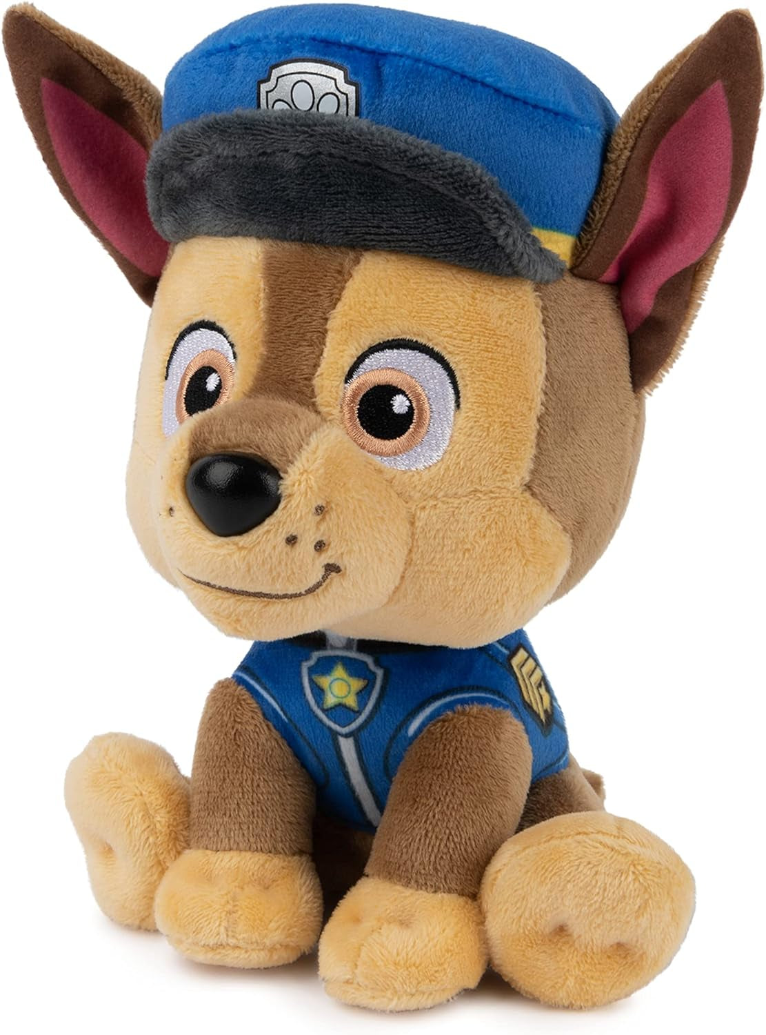 Official PAW Patrol Chase in Signature Police Officer Uniform Plush Toy, Stuffed Animal for Ages 1 and Up, 6" (Styles May Vary)