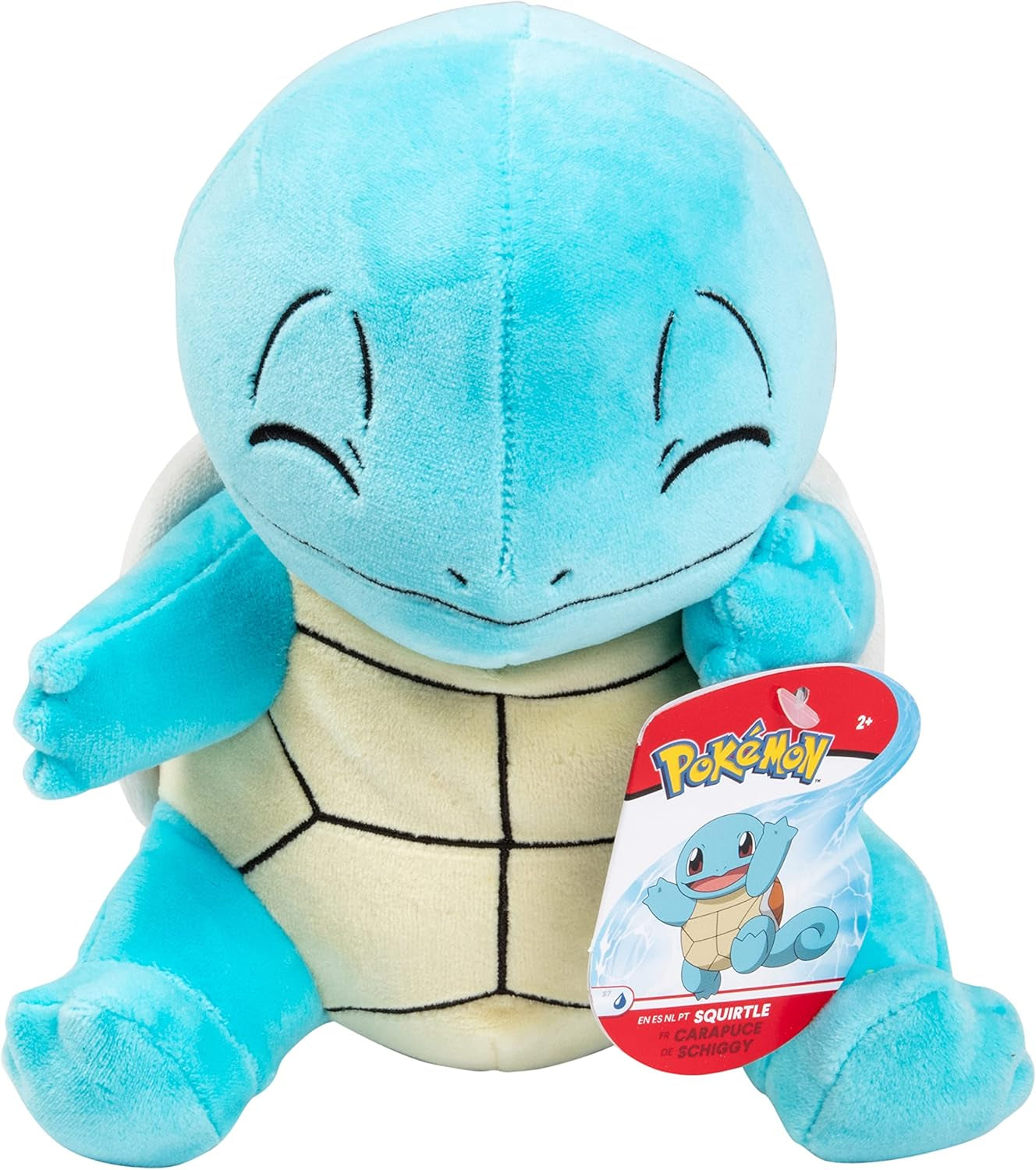 8" Plush Starter 3-Pack Charmander, Squirtle, Bulbasaur - Generation 1 Figure Set - Officially Licensed - Stuffed Animal Toy - Easter Basket Stuffer Gift for Kids, Boys, Girls - 2+