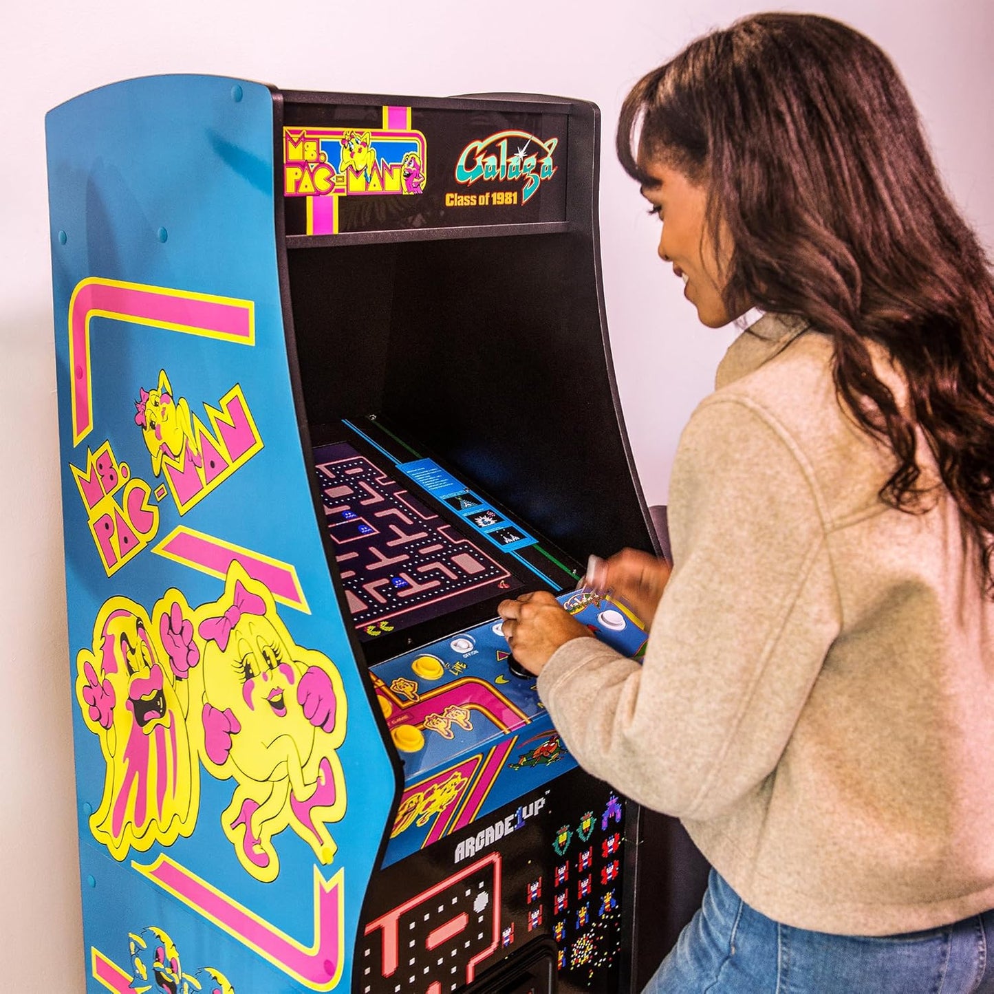 Class of 81’ Deluxe Arcade Machine for Home - 5 Feet Tall - 12 Classic Games