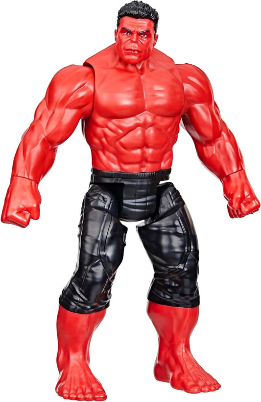 Studios Captain America Brave New World, Titan Hero Series, 12-Inch Deluxe Red Hulk Action Figure, Super Hero Toys for Kids 4 and Up