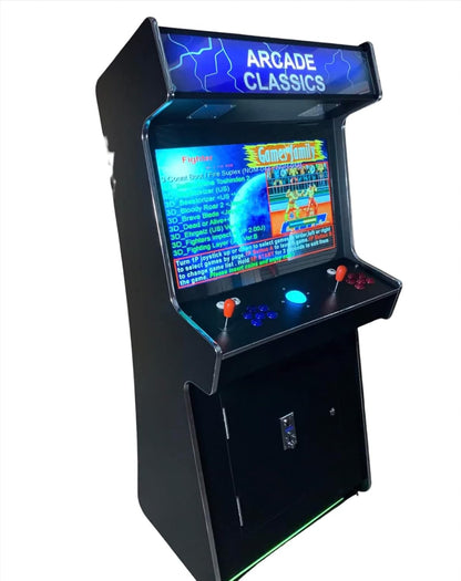 Full Size Commercial Grade Upright Standup Arcade Machine 2 Player 4500 Games 32 Inch Screen Black