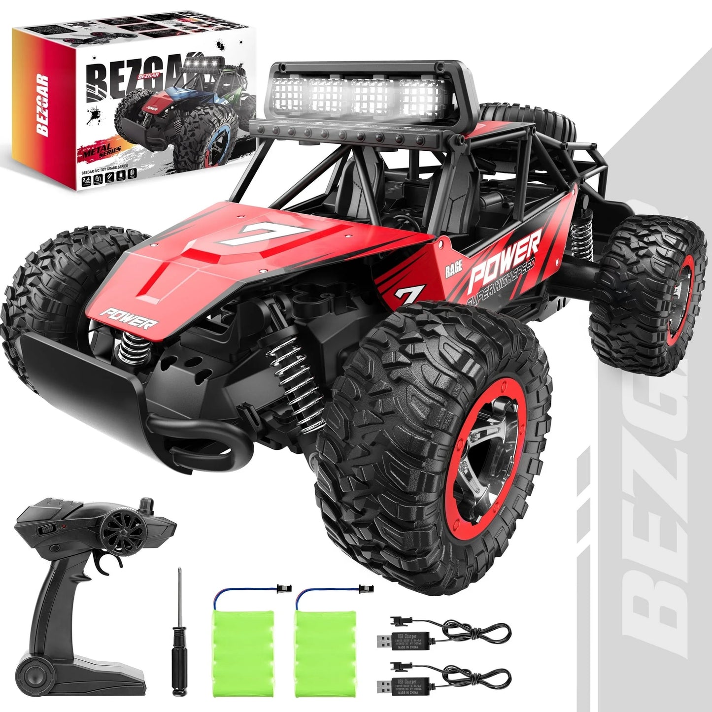 Remote Control Cars, 1:14 RC Cars RC Monster Trucks for Kids Adults, Electronic Boy Toys Age 5-7 8-11 Birthday Gifts